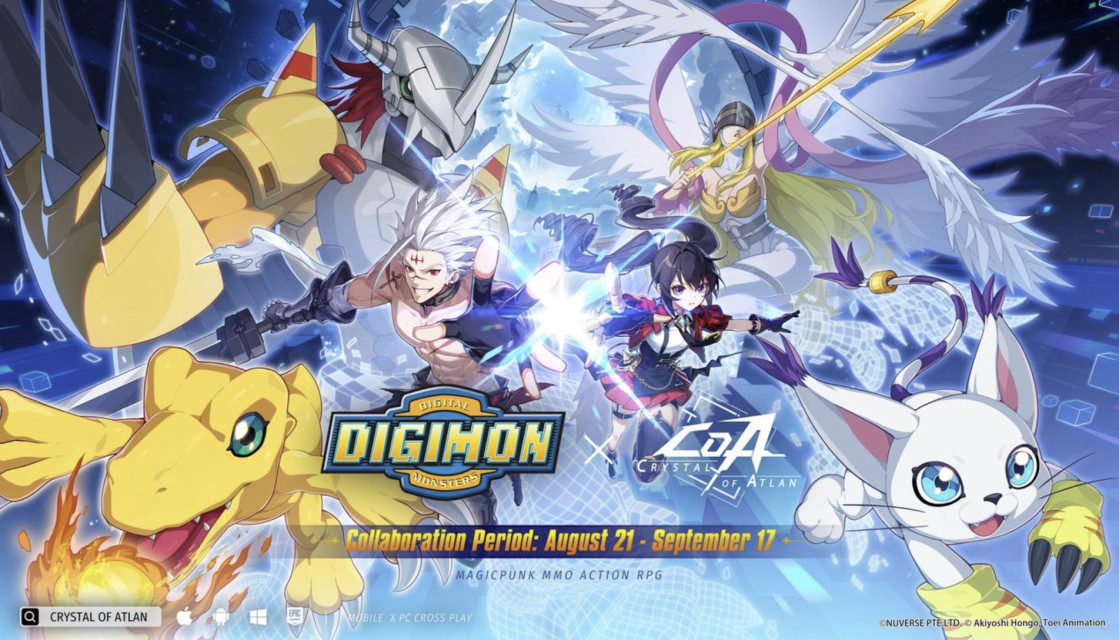 Digimon Adventure X Crystal of Atlan—The First Digimon TV Anime Collaboration!